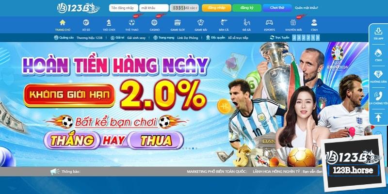 Hãy ấn vào ô “Đăng ký” trên giao diện chính của 123B